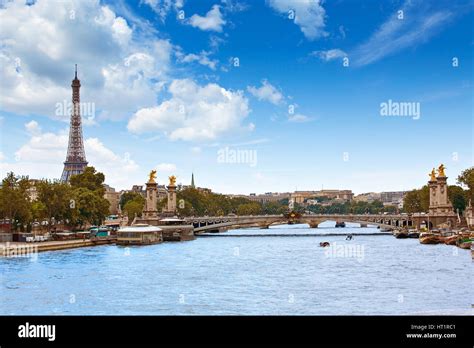 Pont Alexandre III in Paris France over Seine river Stock Photo - Alamy