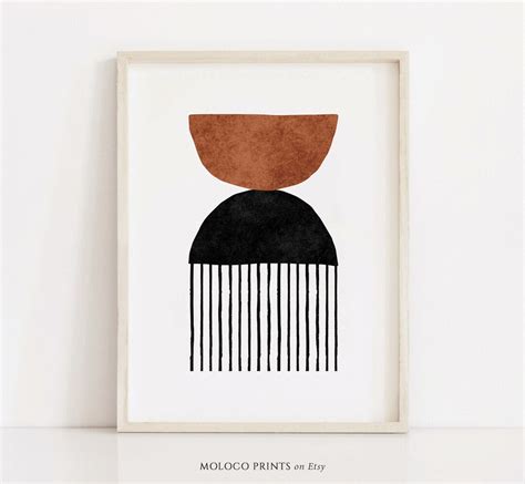 Boho Macrame Abstract Printable Wall Art Digital Print Neutral Wall Line Home Decor Mid Century ...