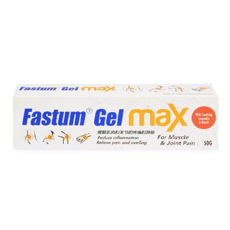 FASTUM, Gel Max (For Muscle & Joint Pain) 50g | Watsons Singapore