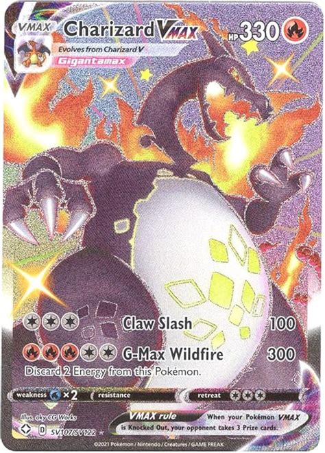 Amazon.com: Charizard VMAX Shining Fates - SV107/SV122 - NM/M : Everything Else