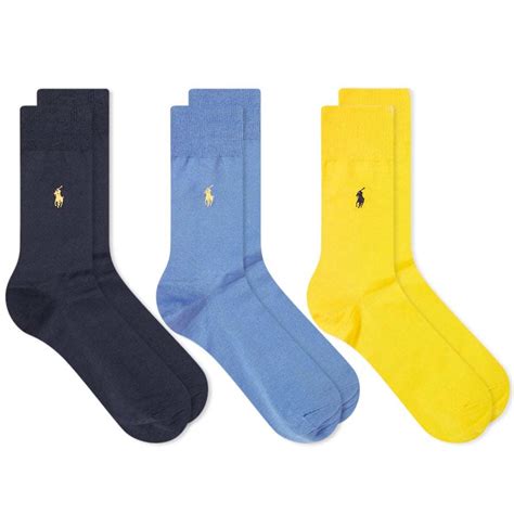 Polo Ralph Lauren Pony Cotton Crew Socks - 3 Pack Polo Ralph Lauren