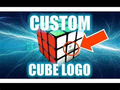 How To Make Your Own Custom Rubik's Cube Logo! - YouTube