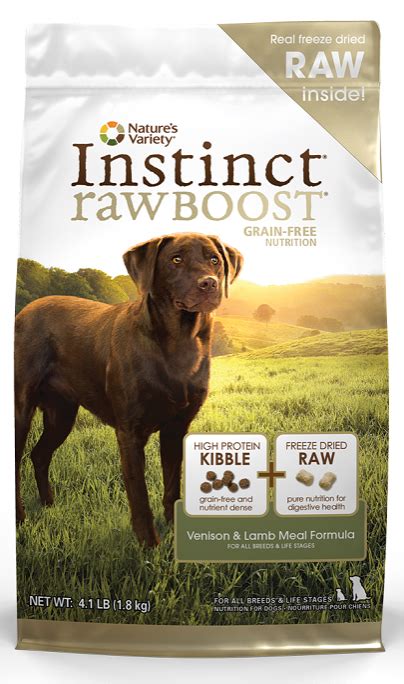 Nature's Variety Instinct Raw Boost Grain Free Venison Meal and Lamb Meal Dry Dog Food | PetFlow