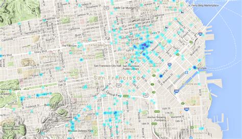 San Francisco 2014 SFPD Incident Heat Maps | MantasCode