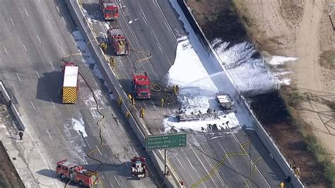 PHOTOS: Tanker truck explodes on 710 Freeway in Bell | KABC7 Photos and Slideshows | abc7.com