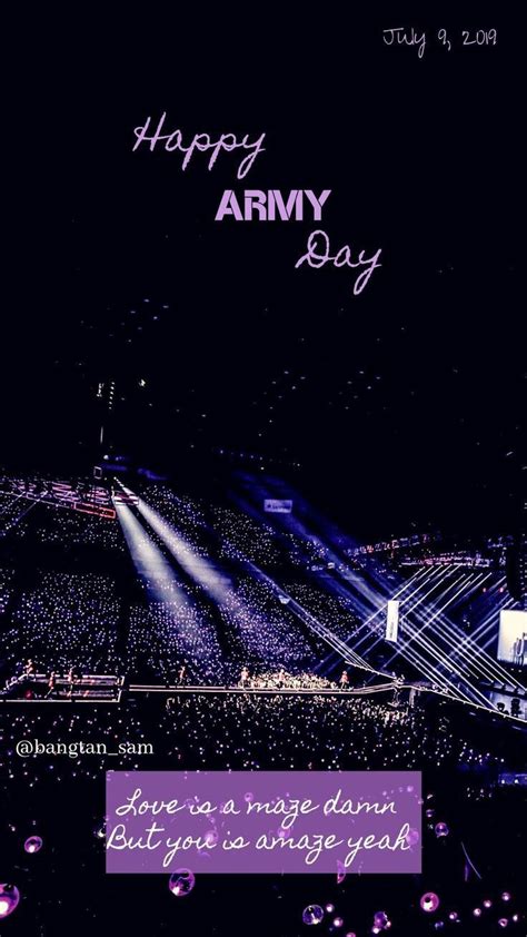 HAPPY ARMY DAY 💜💜💜 | Army day, Bts birthdays, Bts