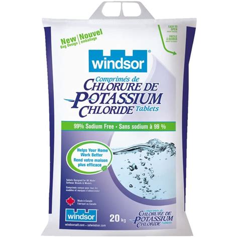 Windsor 20kg Potassium Chloride Water Softener Salt | Home Hardware