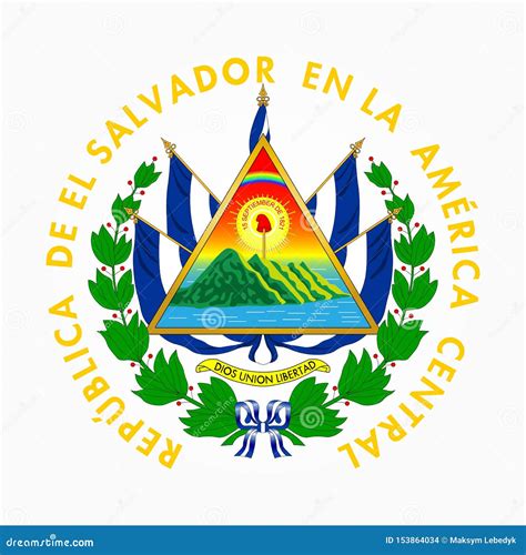 El Salvador Coat Of Arms Royalty-Free Stock Image | CartoonDealer.com ...