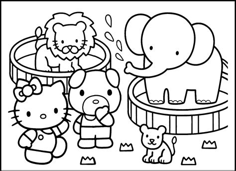 Cute Zoo Clipart Black And White : Zoo Animals Clipart Black And White ...