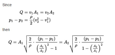 venturi flow meter formula - Quincy Wu