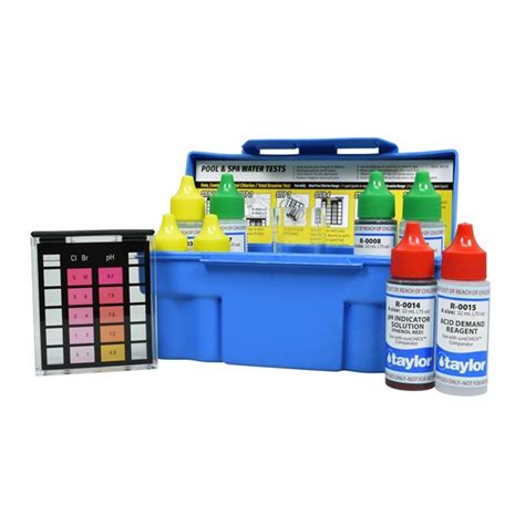 6-Way Test Kit for Free Chlorine, Total Chlorine, Bromine, pH (acid demand), Alkalinity (DPD)