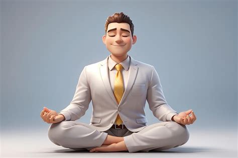 Premium Photo | Keep calm business concept cartoon character ...