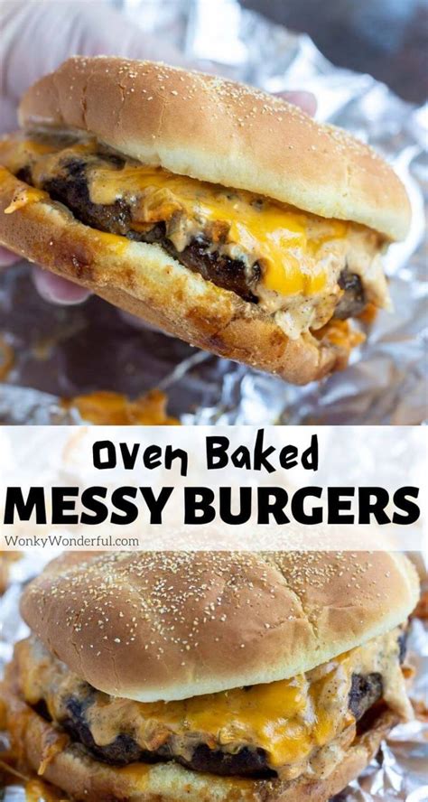 OVEN BAKED BURGERS RECIPE + WonkyWonderful