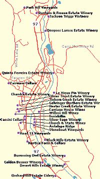 Map of Oliver BC wineries... We haven't tried all of them but we are working on it! | Map ...