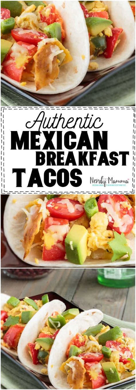 Migas Tacos or Authentic Mexican Breakfast Tacos - Nerdy Mamma