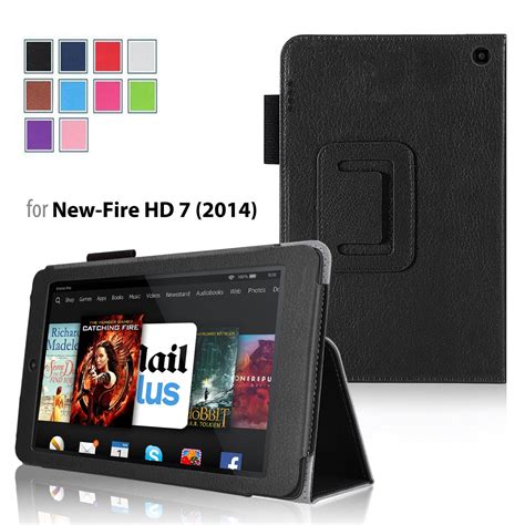 Amazon Kindle Fire HD 6 2014 Case Black - Slim Folding Cover Case for Amazon Kindle Fire HD 6 ...