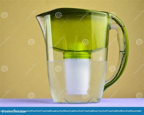 Water filter jug stock photo. Image of health, reflection - 124357396