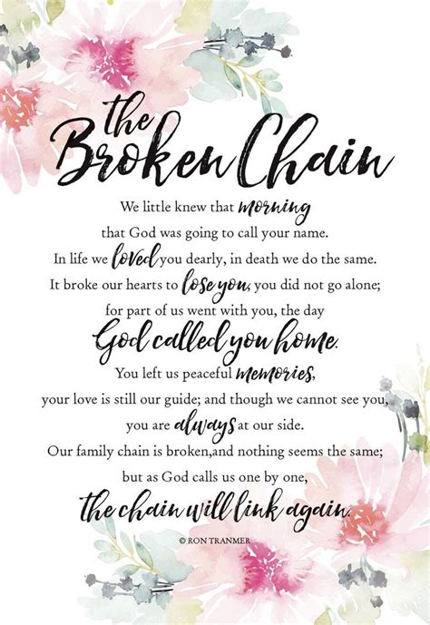 Printable Broken Chain Poem - Printable Word Searches