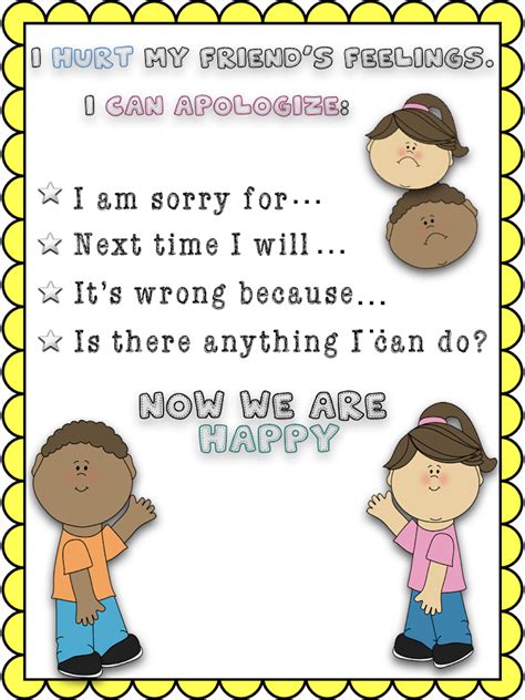 FREE- How to say sorry to your friend Poster