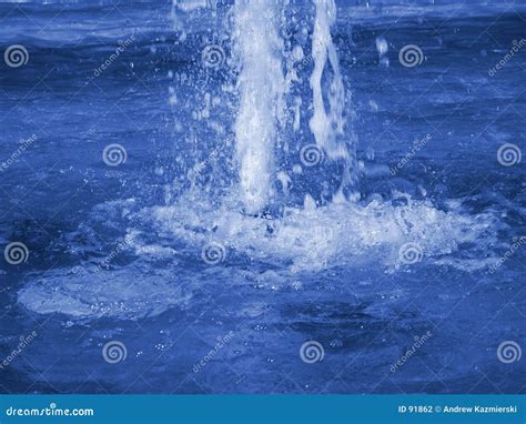 Blue Fountain stock photo. Image of spout, spray, clear - 91862