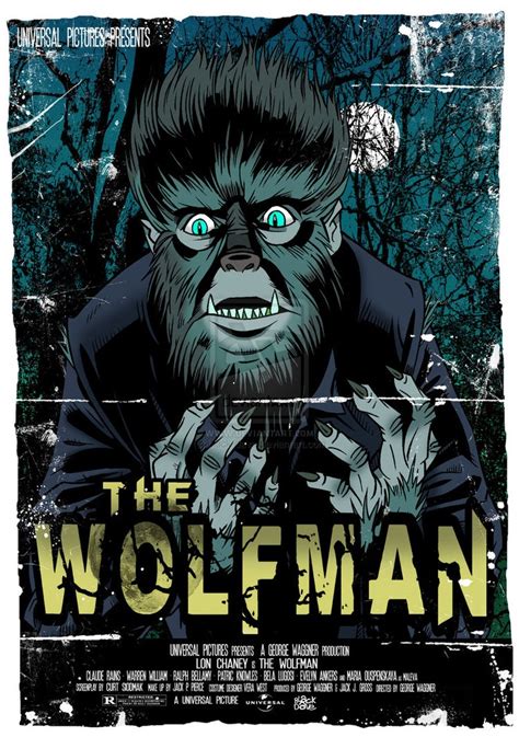 chaney Wolfman poster by Black Dave (deviantart) | Old movie posters ...