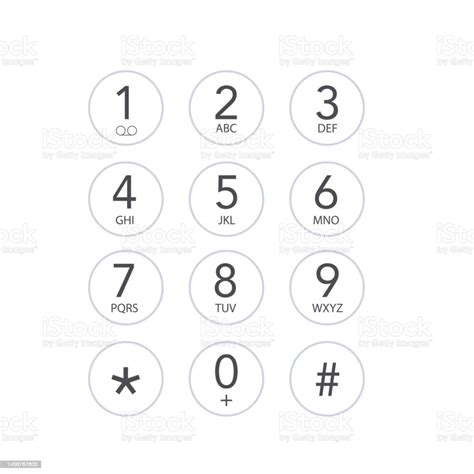 Smartphone Dial Keypad Design Keyboard Template In Touchscreen Device User Keypad With Numbers ...