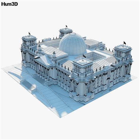 Reichstag building 3D model - Architecture on Hum3D