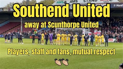 Southend United players and fans applauding each other. It’s been one ...