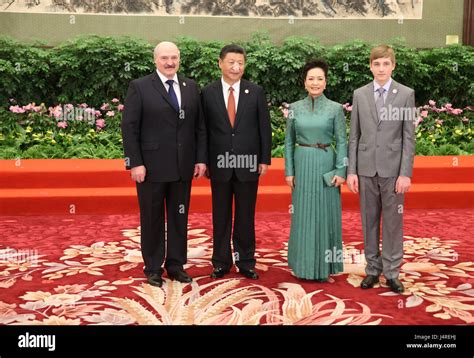 Beijing, China. 14th May, 2017. Chinese President Xi Jinping and his ...