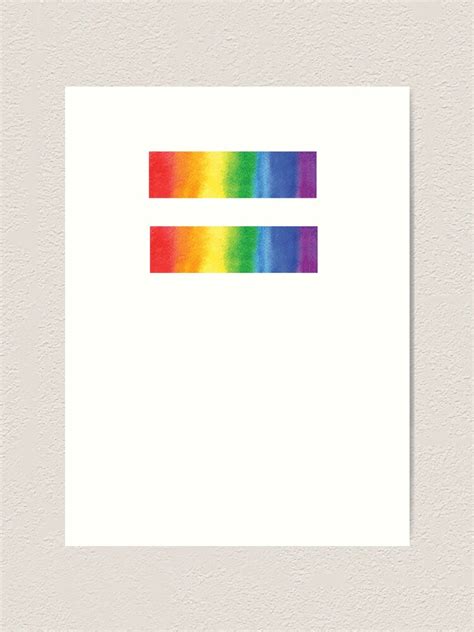 "Rainbow Equal Sign Graphic Rainbow Flag LGBTQ Equality Symbol for Gay ...