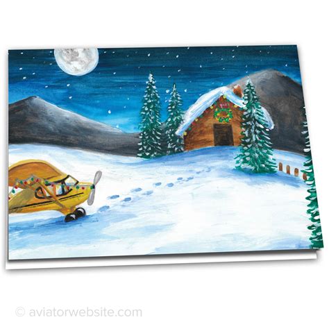 Aviation Christmas Cards for pilots and airplane geeks | AVIATORwebsite