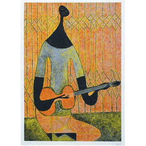 Arturo Luz | Man with Guitar | MutualArt