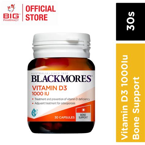 Blackmores Vitamin D3 1000Iu 30S|BIG Pharmacy | Malaysia Trusted Healthcare Store