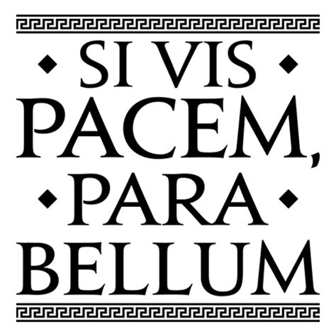 Si Vis Pacem Para Bellum