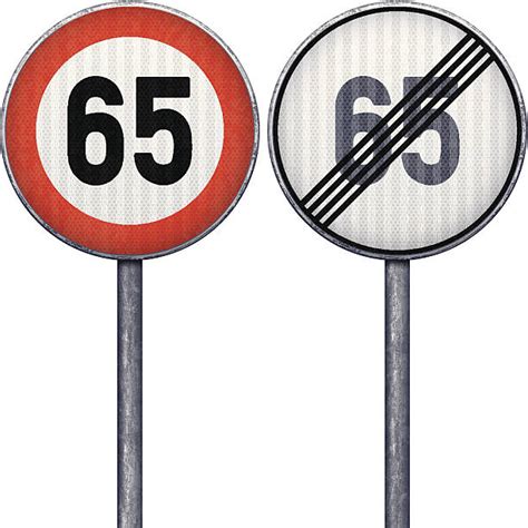 Speed Limit Sign Number 65 Sign Road Sign Stock Photos, Pictures ...