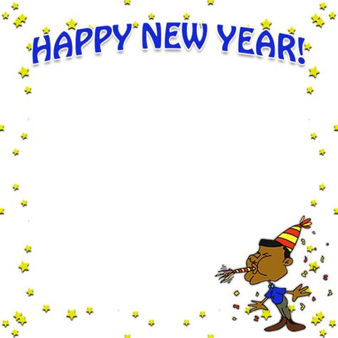 Free Happy New Year Borders - New Year Border Clip Art - 2024