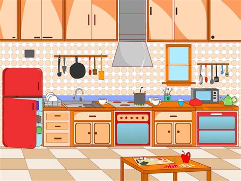 kitchen scene for Children app by AnkushNayak on DeviantArt