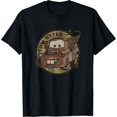 Disney Pixar Cars Tow Mater Rusty Gear Vintage Logo T-Shirt - Walmart.com