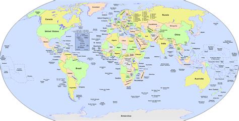 Clipart - World Political Map