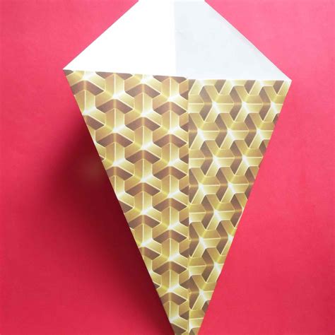 How to Make an Origami Ice Cream Cone