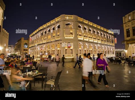 People seen at Souq Waqif at night, Doha, Qatar Stock Photo - Alamy