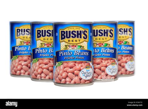 Bush's Best Canned Pinto Beans Stock Photo - Alamy