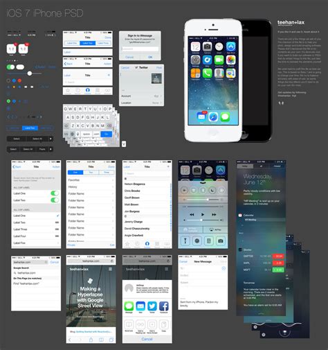 iOS 7 iPhone UI kit by DarkStaLkeRR on DeviantArt