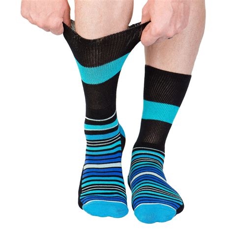 Diabetic Socks for Men & Women - Blue Stripes – Dr. Segal's - Canada