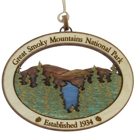 Smoky Mountains Wood Ornament