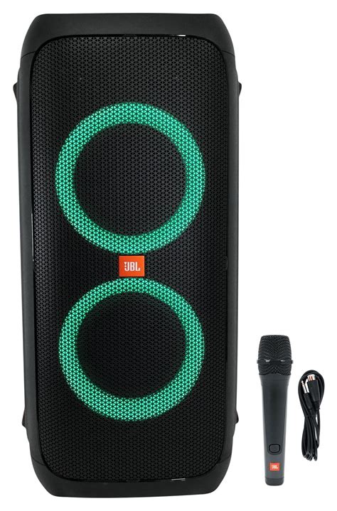 JBL Partybox 310 Portable Rechargeable Bluetooth RGB LED Party Box Speaker+Mic - Walmart.com