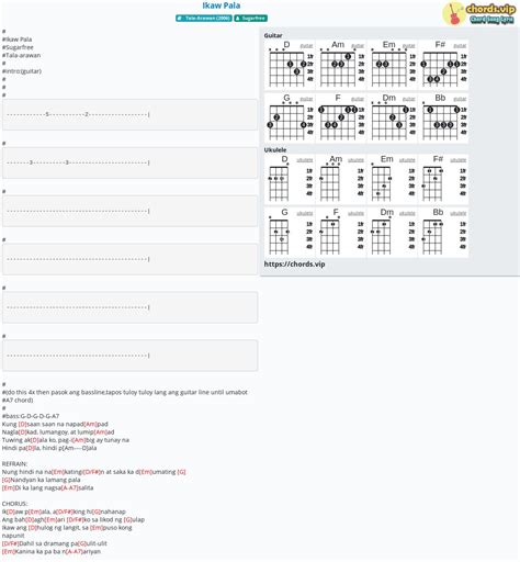 Chord: Ikaw Pala - tab, song lyric, sheet, guitar, ukulele | chords.vip