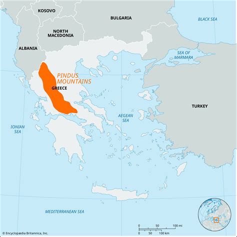 Pindus Mountains | Greece, Map, Location, & Facts | Britannica