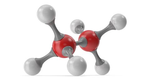 3D ethane molecular model - TurboSquid 1274306