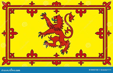 Scottish lion rampant stock vector. Image of edinburgh - 8443168